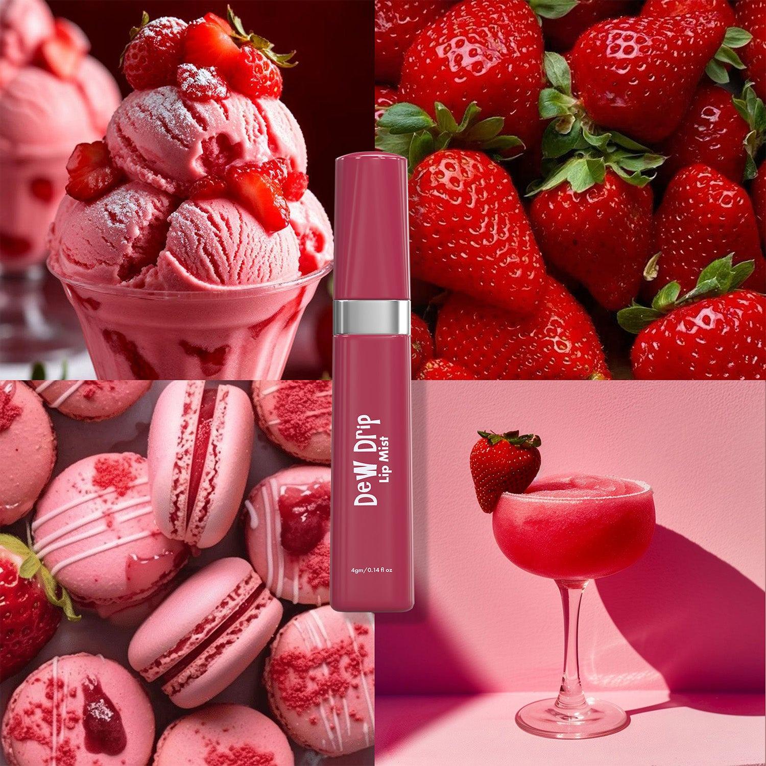 Glam21 Dew Drip Lip Mist, 4gm - Strawberry Pink