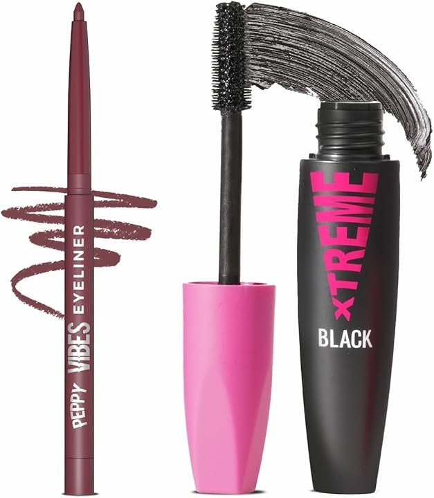 Glam21 Eye Duo Combo Mascara + Peppy Vibes Eyeliner (Raisin)