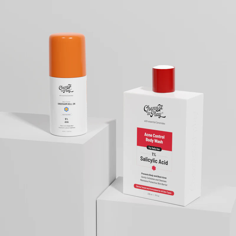 Chemist at Play Aqua Roll On & Acne Control Body Wash With 1% Salicylic Acid