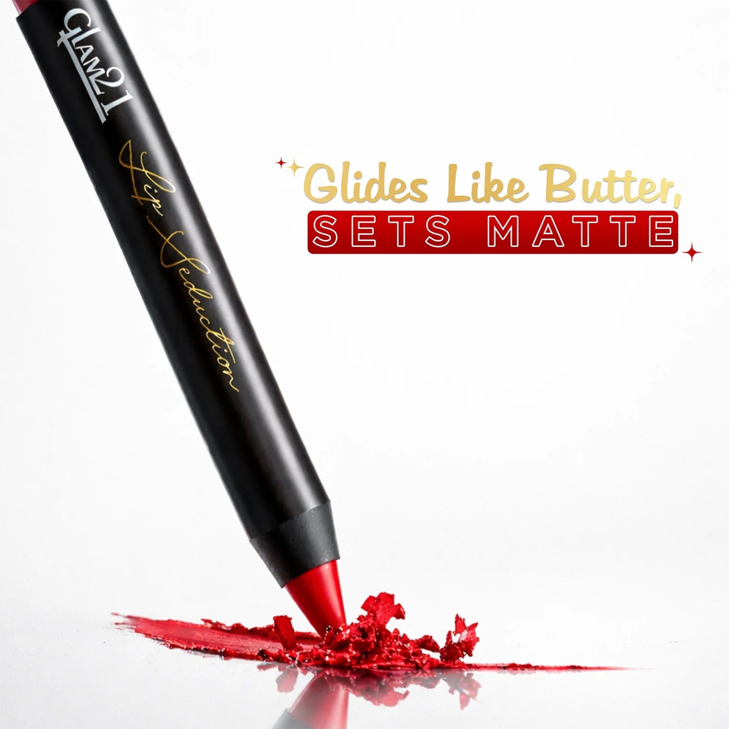 Glam21 Lip Seduction Non- Transfer Crayon Lipstick - Indian Red
