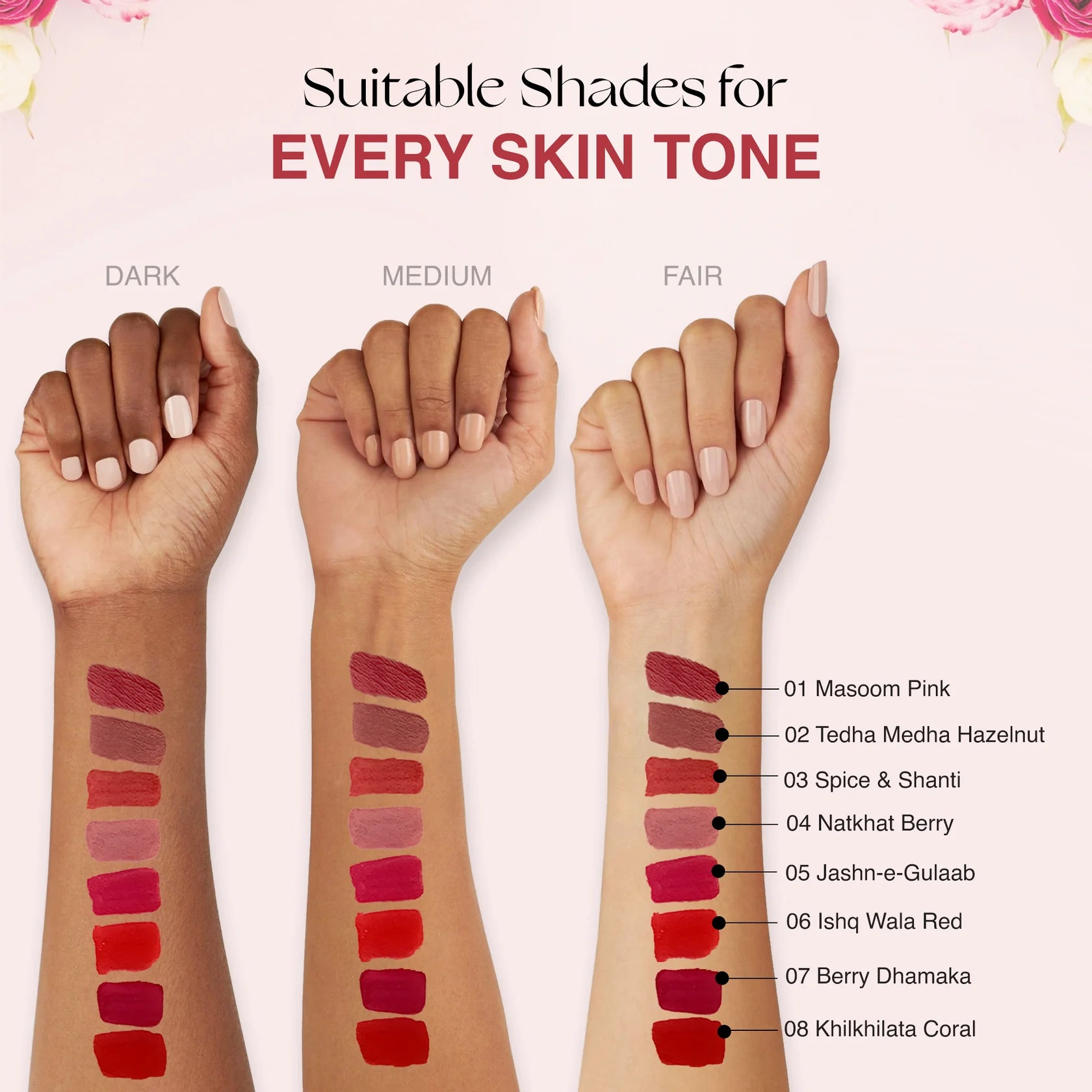 Nourish Mantra Tedha Medha Hazelnut Brown & Pink Hue - Creamy Matte Liquid Lipstick With Spf 15