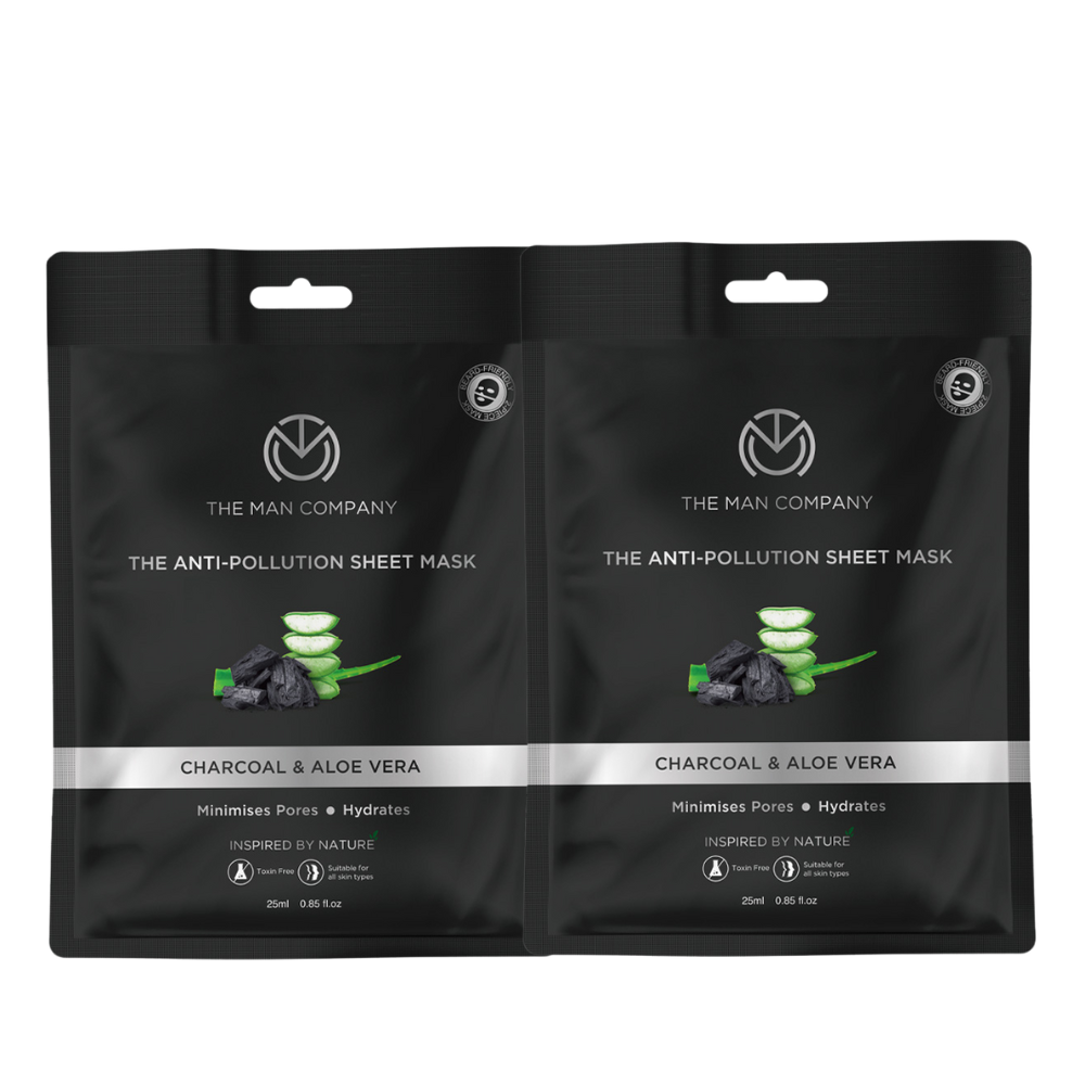 The Man Company Anti-Pollution Sheet Mask - Pack of 2
