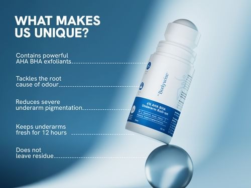 Be Bodywise 6% AHA BHA Underarm Roll On - Flora