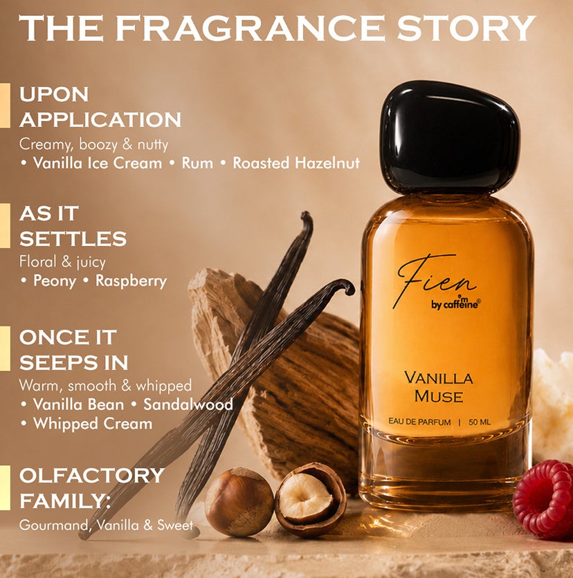 mCaffeine Vanilla Muse Perfume for Women - 50 ml