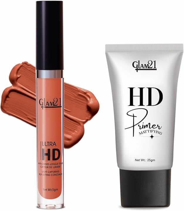 Glam21 Ultra HD Concealer + Primer (Orange Bar)