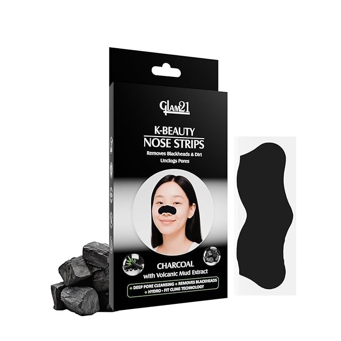 Glam21 K-Beauty Nose Strip Charcoal with Volcanic Mud