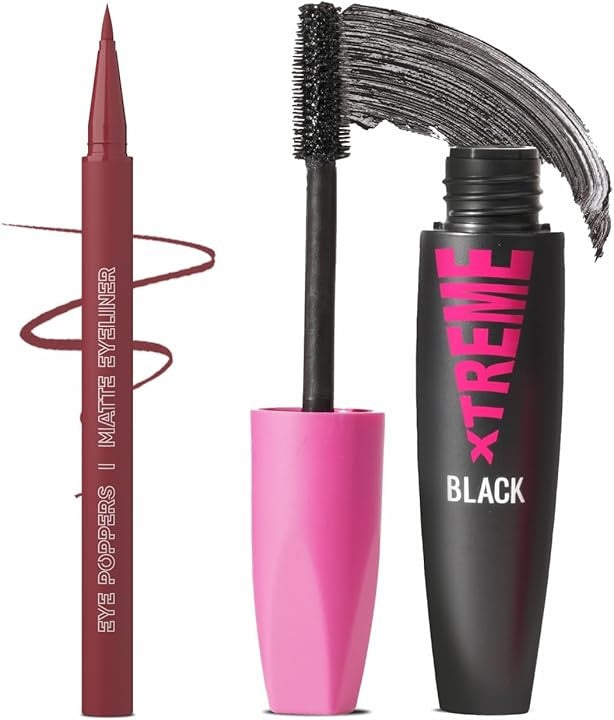 Glam21 Eye Poppers Eyeliner (Valentina) + Mascara
