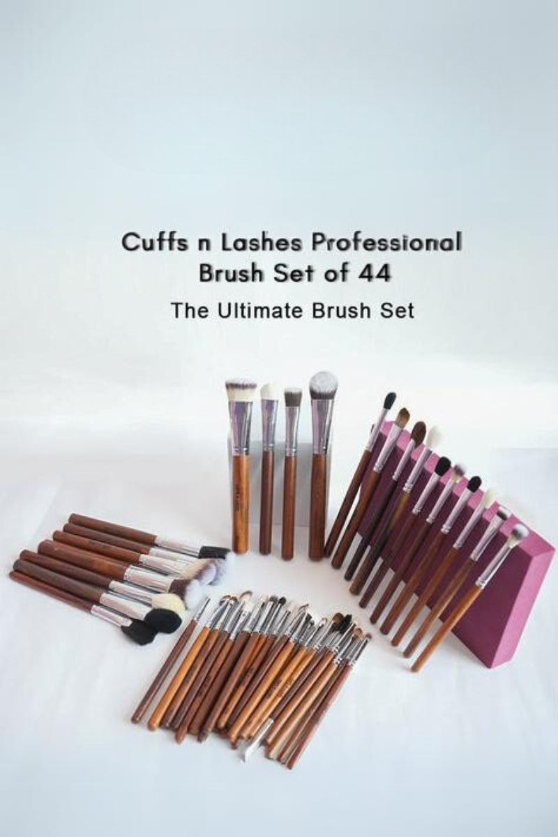 Cuffs N Lashes Brushes Set Of 44 - With Holder