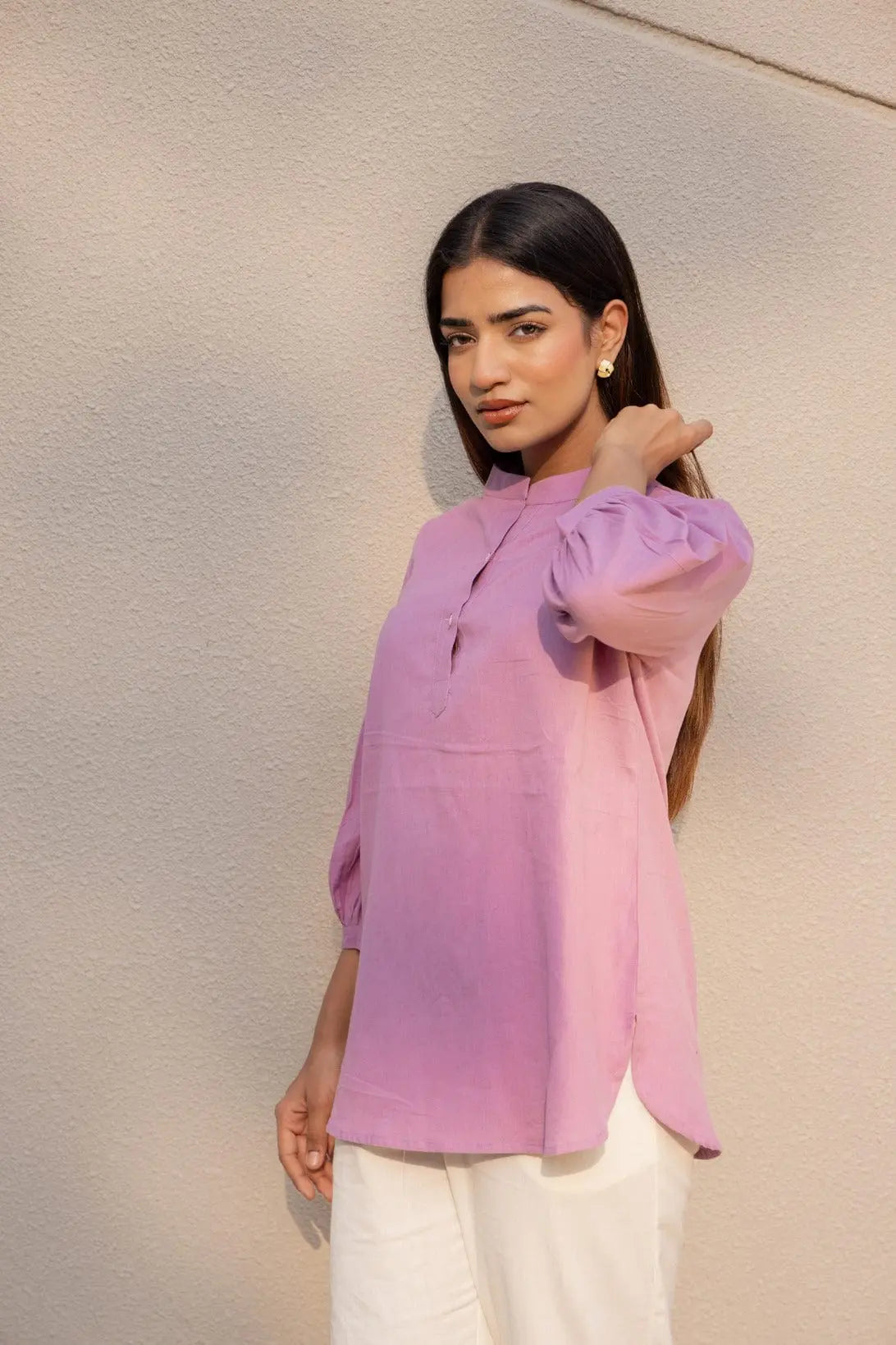 Sugnaa Short Linen Kurta