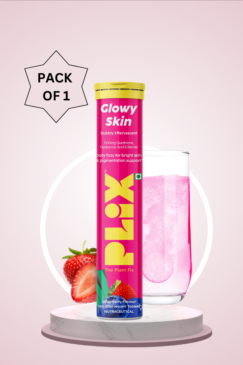 Plix Skin Glow Glutathione Tablets (Strawberry, Pack of 1)