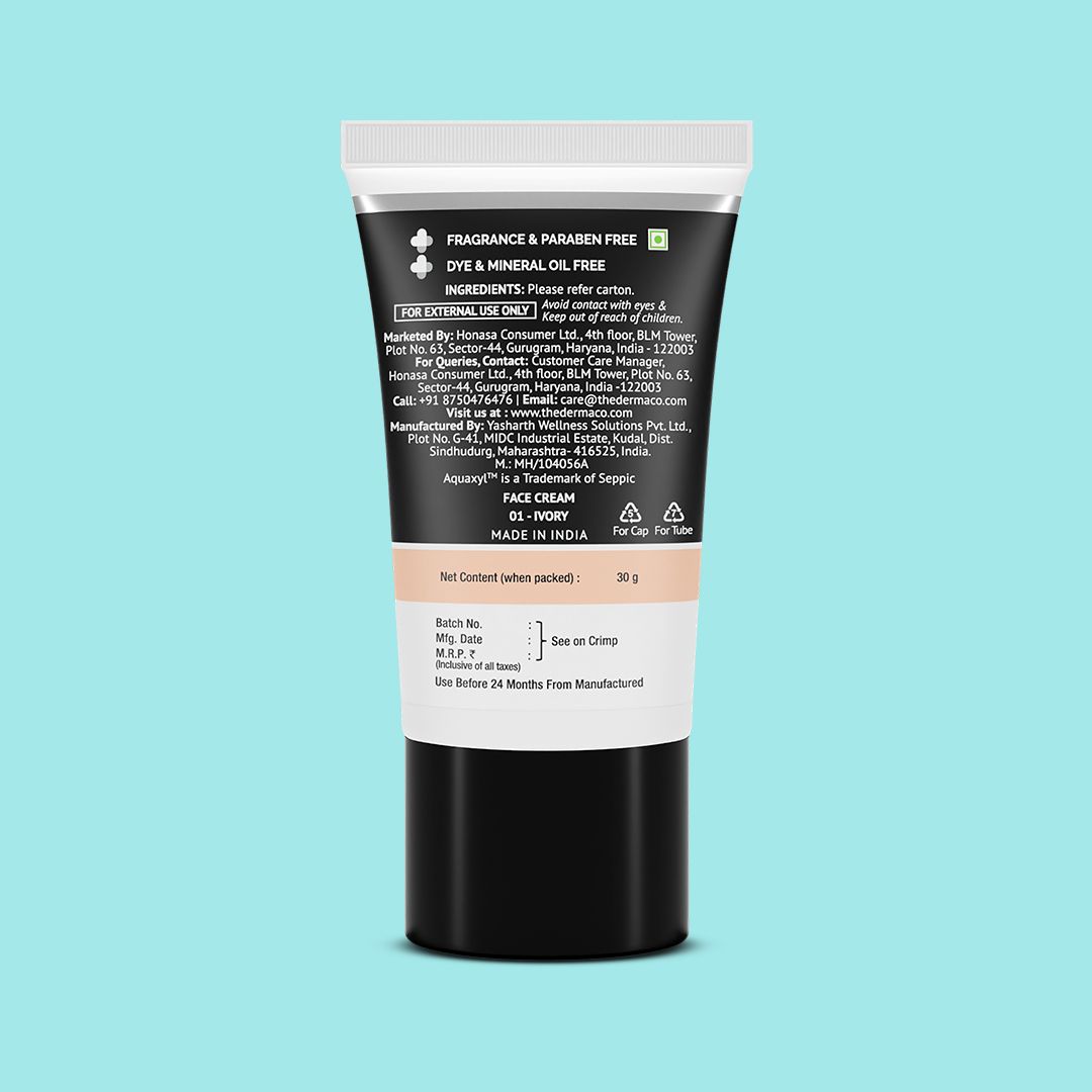 Derma Co 2% Niacinamide Hydrating BB Cream with 1% Hyaluronic Acid Complex & Aquaxyl - 30g