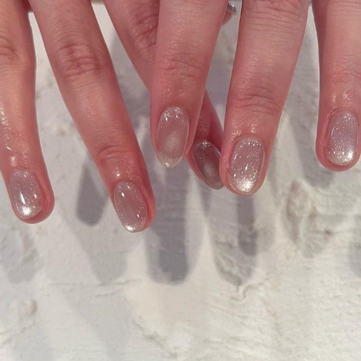 Gush Beauty Ballerina Baby Glitter Press-On Nails (Short Squoval)