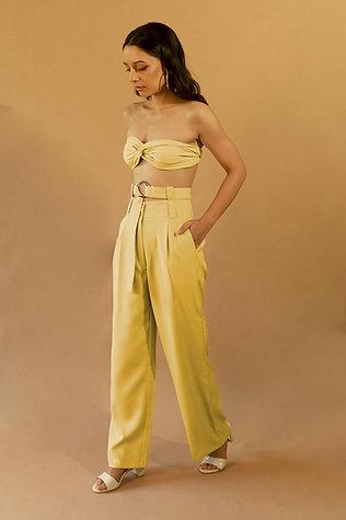 Studio OJS Pulled Apart Lemon Yellow Pants