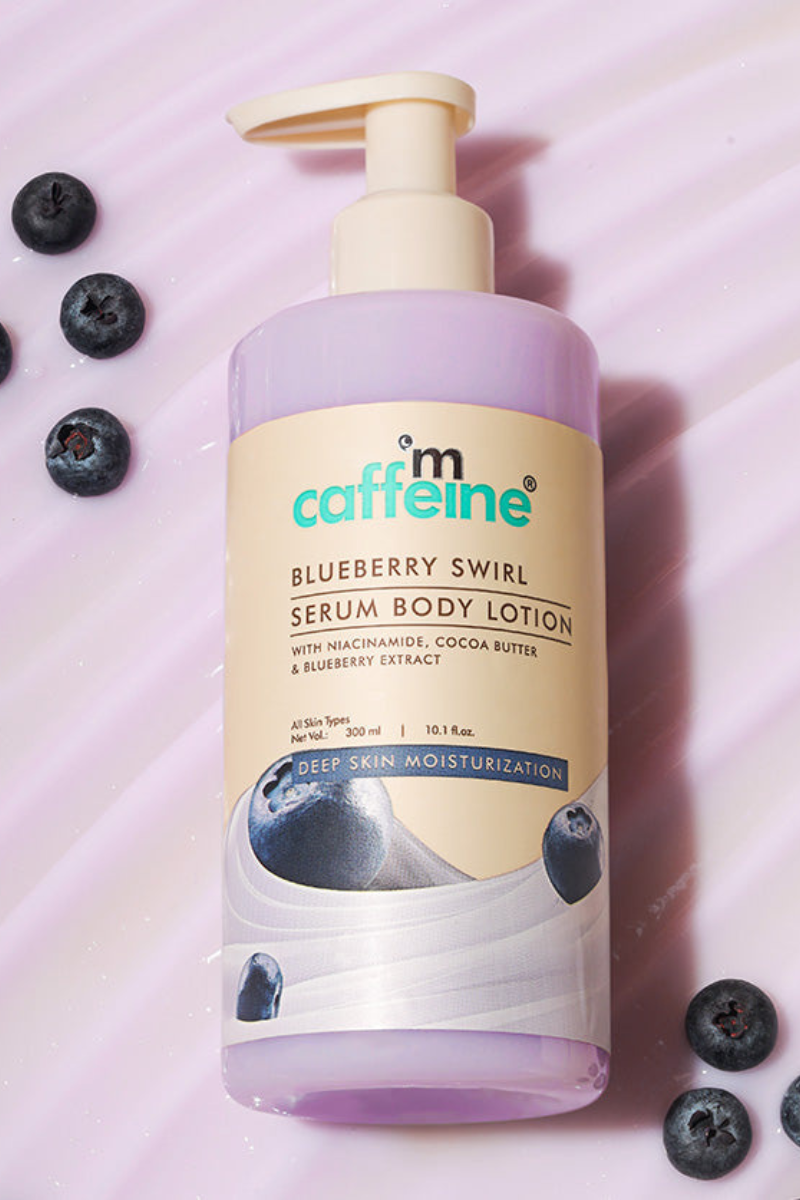 mCaffeine Blueberry Swirl Serum In Body Lotion