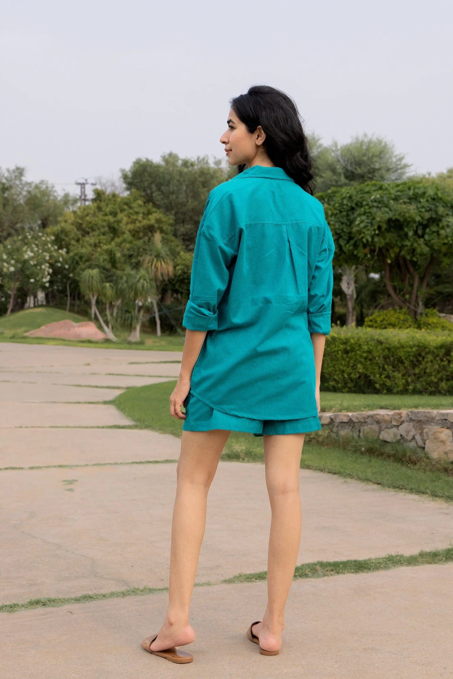 Sugnaa Oversized Cotton Shirt & Shorts