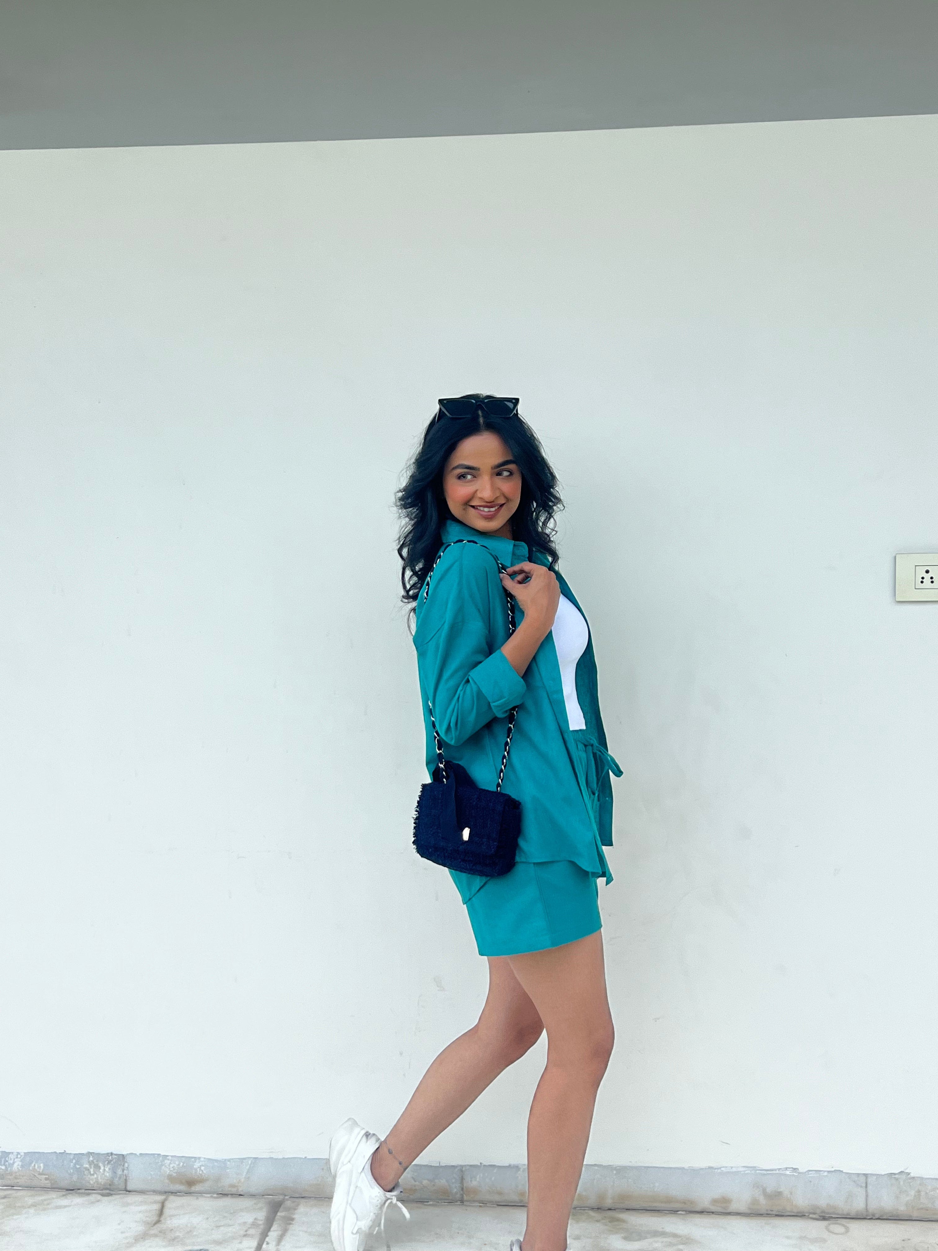 Sugnaa Oversized Cotton Shirt & Shorts