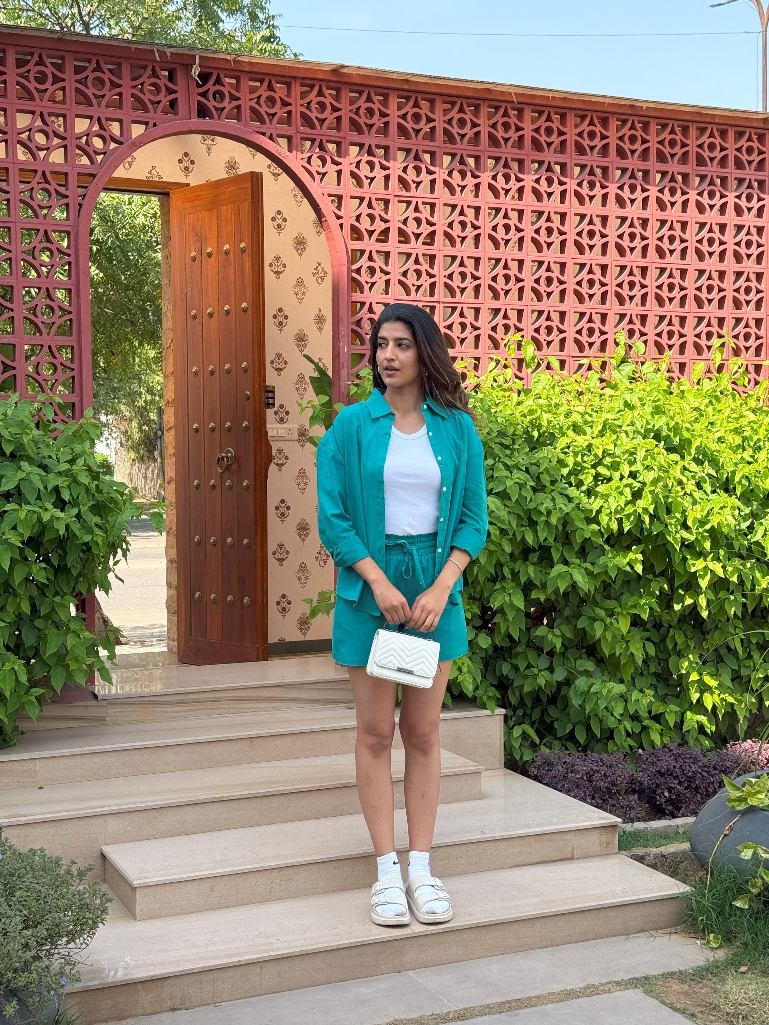 Sugnaa Oversized Cotton Shirt & Shorts