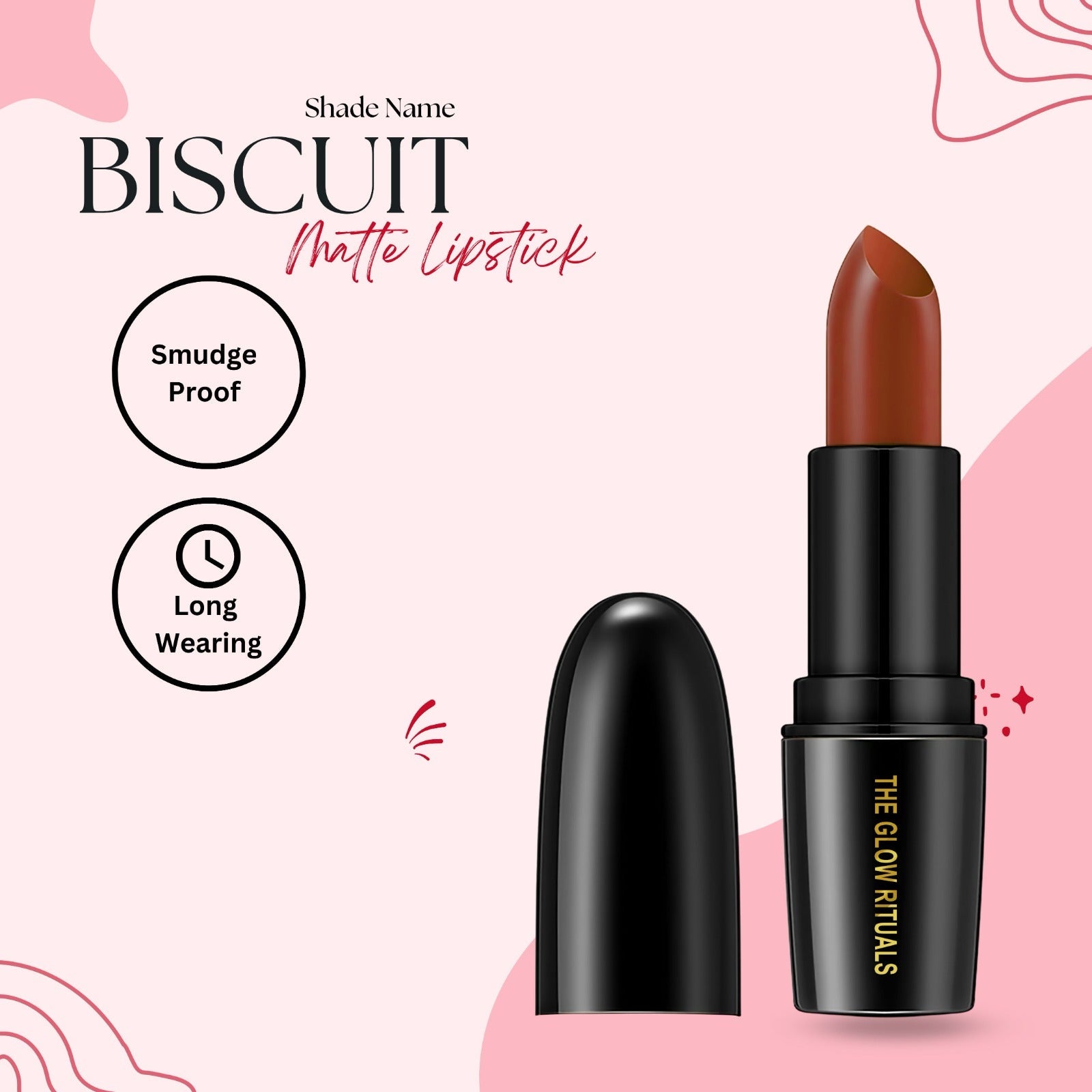 The glow rituals Biscuit Lipsticks - 4g