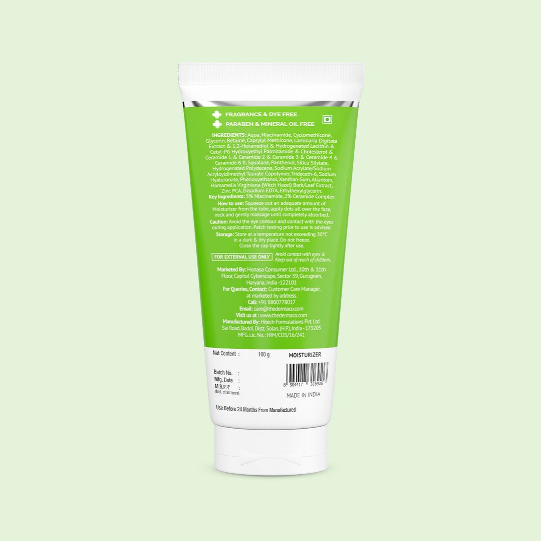 Derma Co 5% Nia-Ceramide Mattifying Moisturizer with 5% Niacinamide & 2% Ceramide - 100g