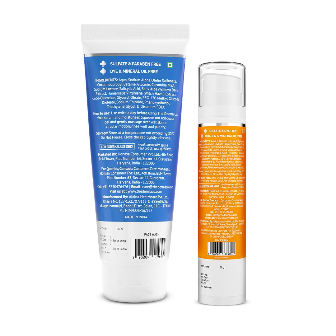 Derma Co Clear Skin & Sun Protection Combo