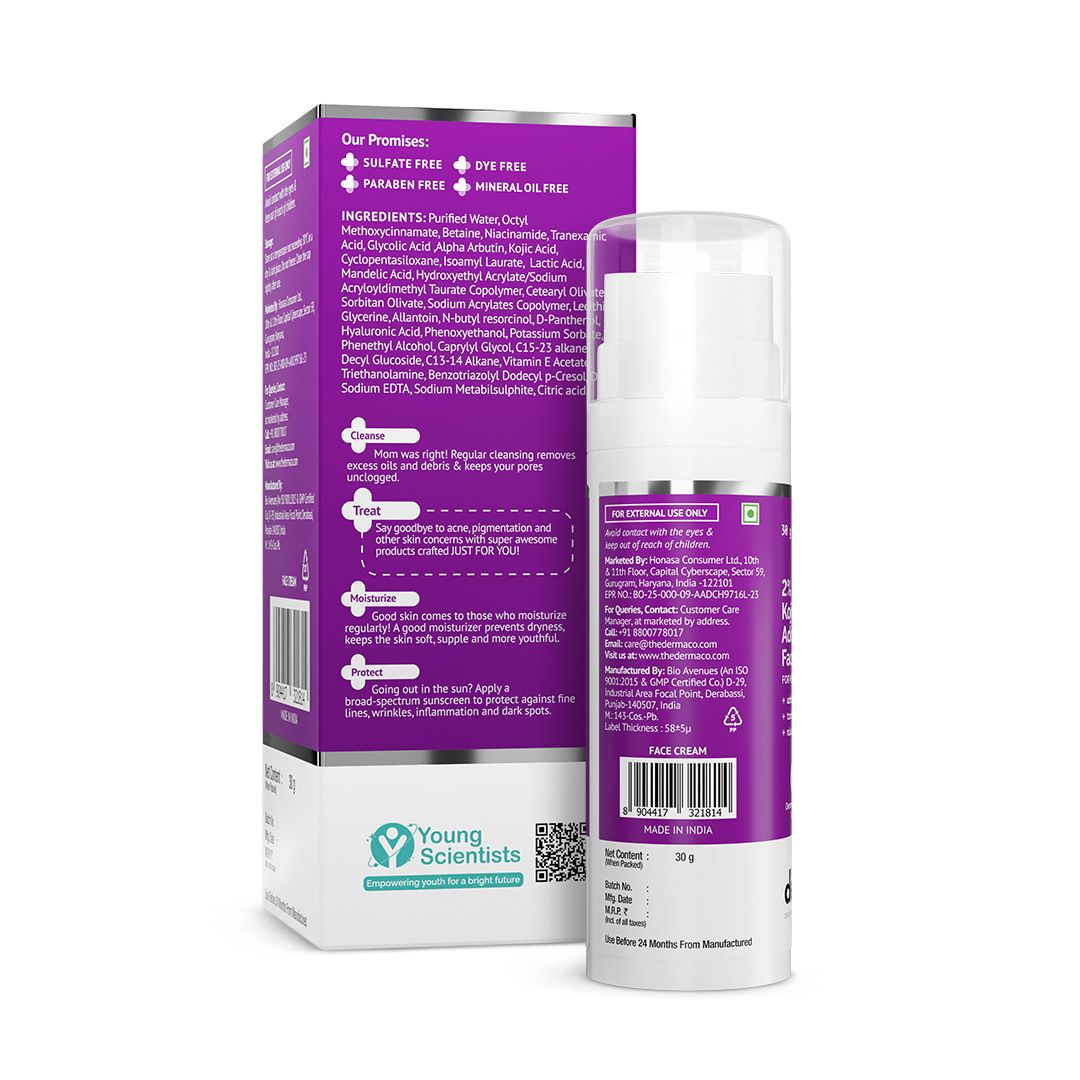 Derma Co 2% Kojic Acid Advanced Face Cream - 30g
