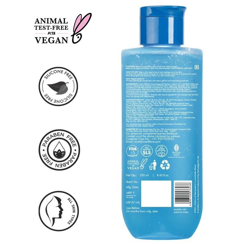 mCaffeine Take A Dip Body wash + Brightening Body Scrub + Brightening Perfume Body Lotion (combo)