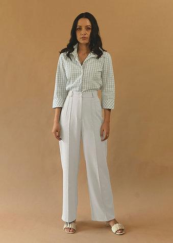 Studio OJS Off-White Parallel Trousers