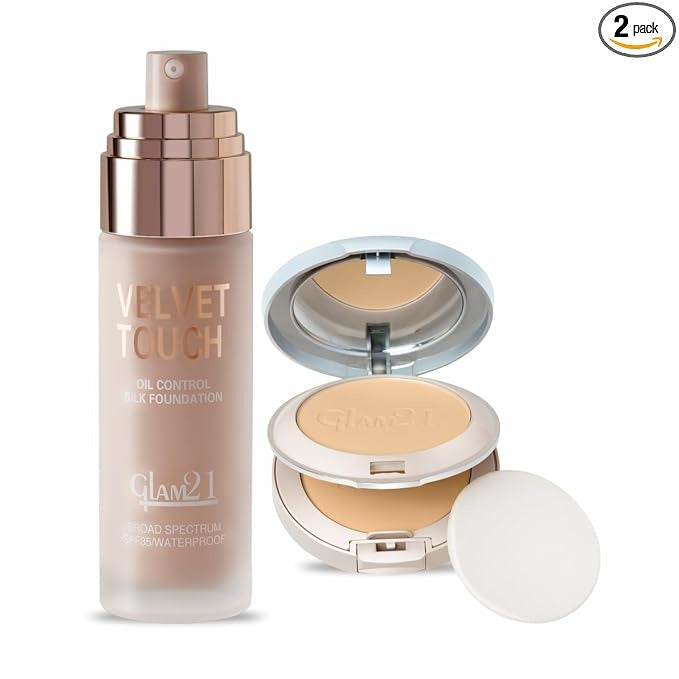 Glam21 Velvet Touch Foundation + BB Compact Combo