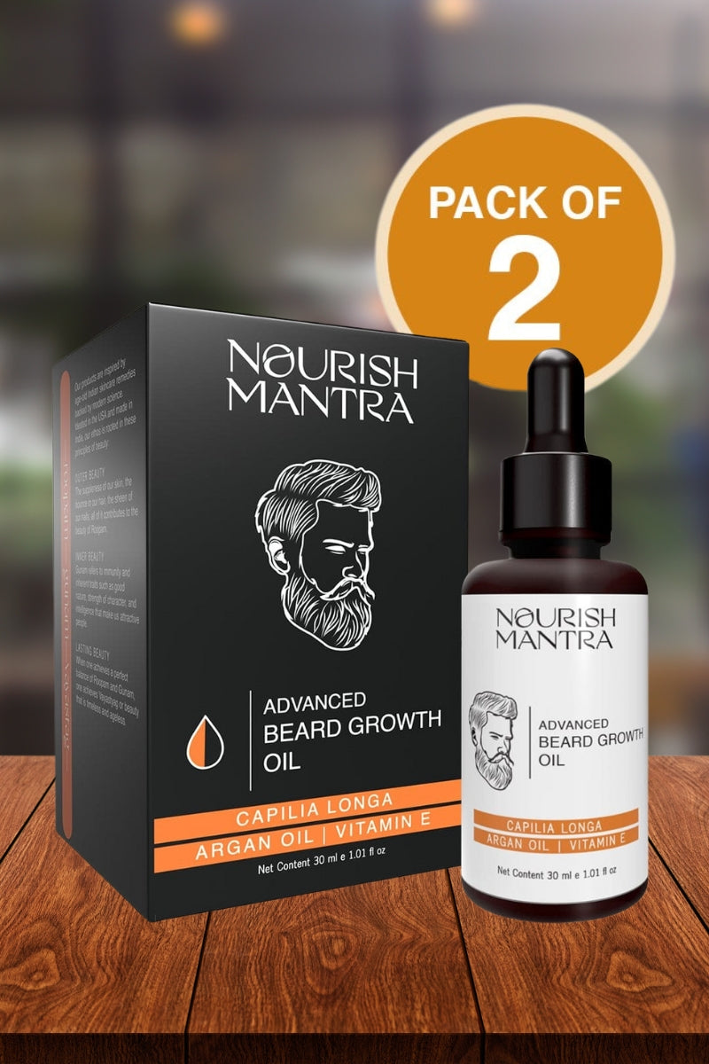 Nourish Mantra Advanced beard growth Oil - Pack of 2