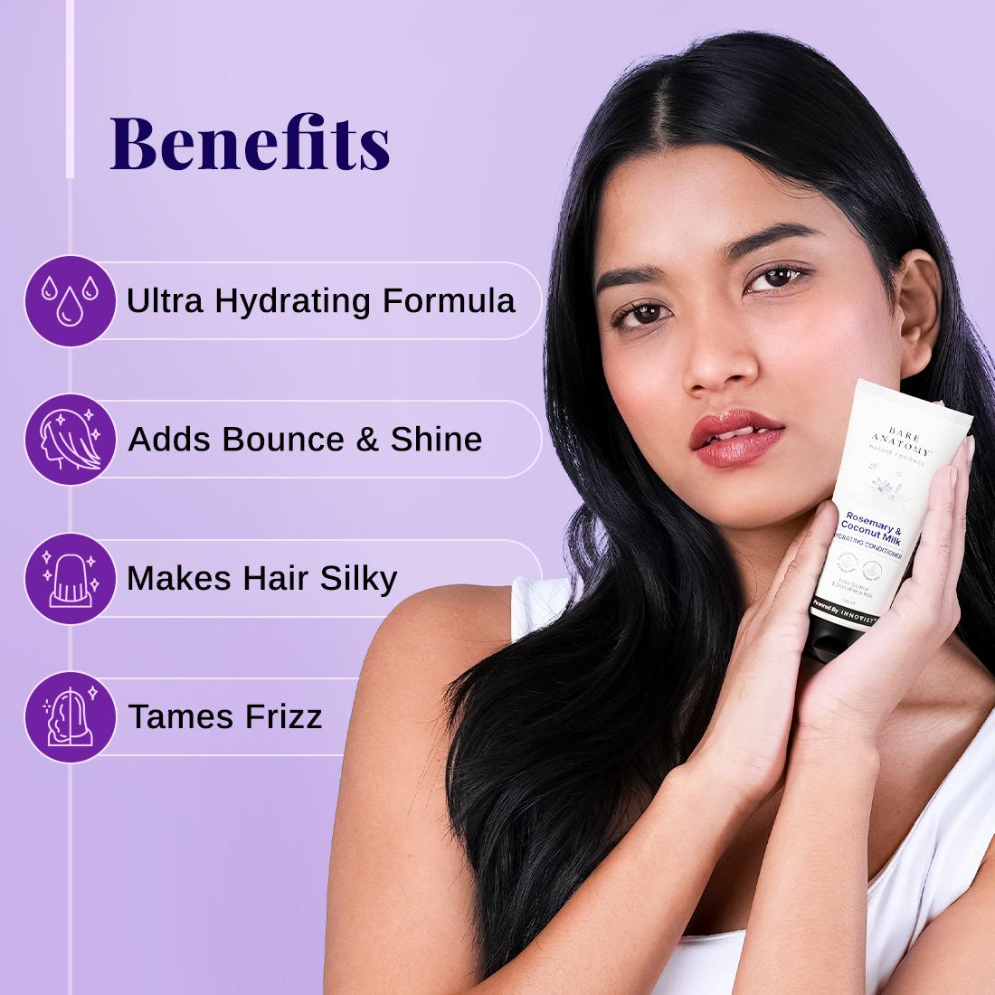 Bare Anatomy Rosemary & Coconut Milk Hydrating Shampoo & Conditioner Combo