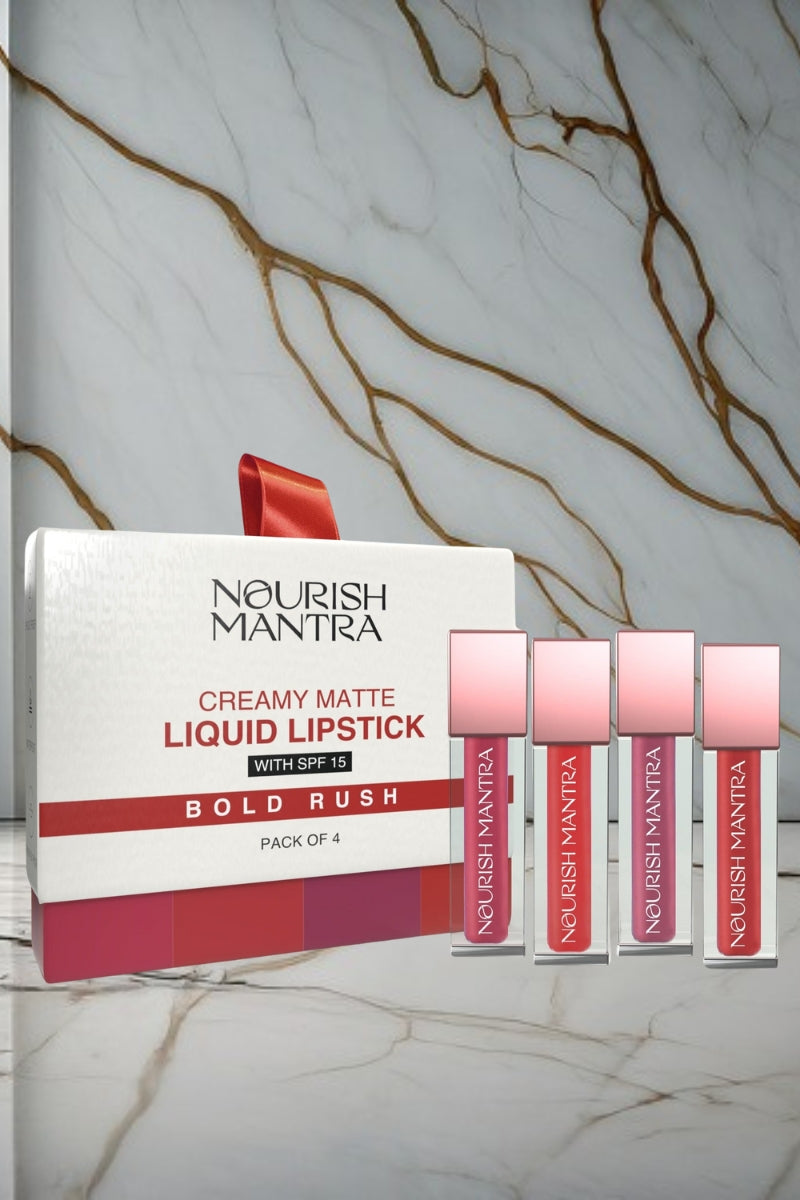 Nourish Mantra Bold Rush Creamy Matte Liquid Lipstick Combo