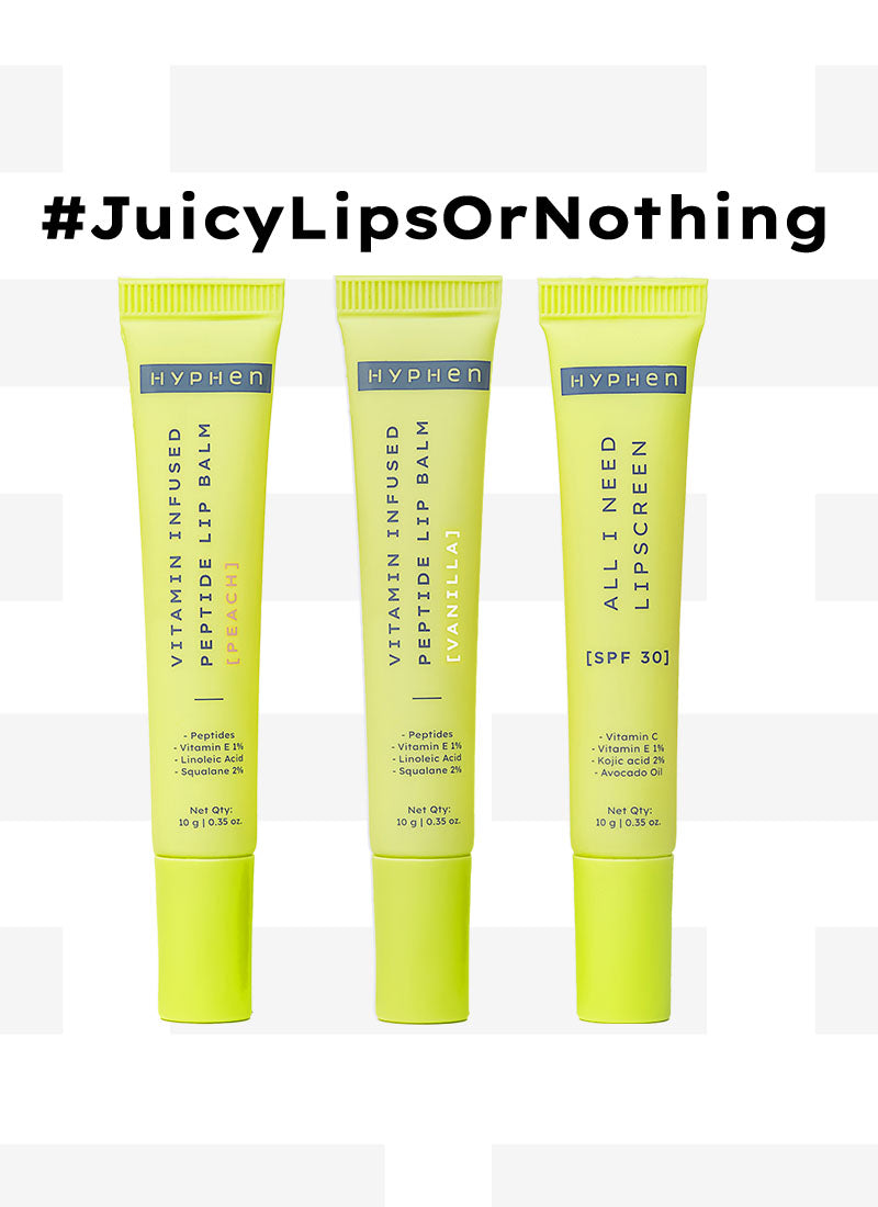 Hyphen Juicy Lips Or Nothing Kit - Lip Balm Combo- Pack of 3