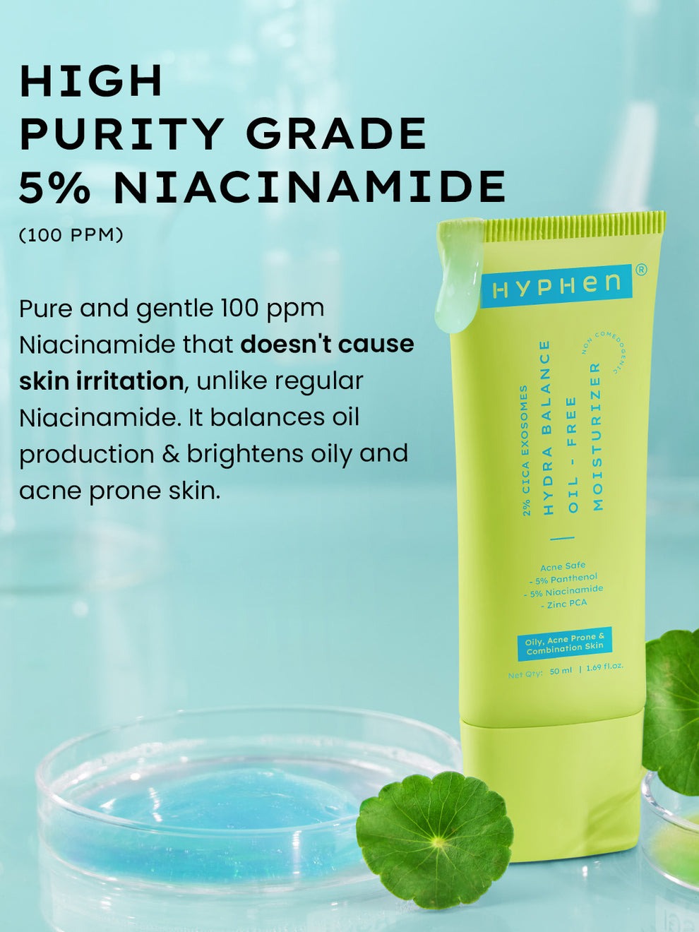 Hyphen 2% Cica Exosomes Oil-Free Moisturizer - 50ml