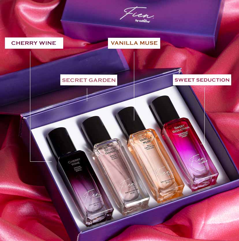 mCaffeine Gift Set for Women + Gift Set for Men - Perfume Combo