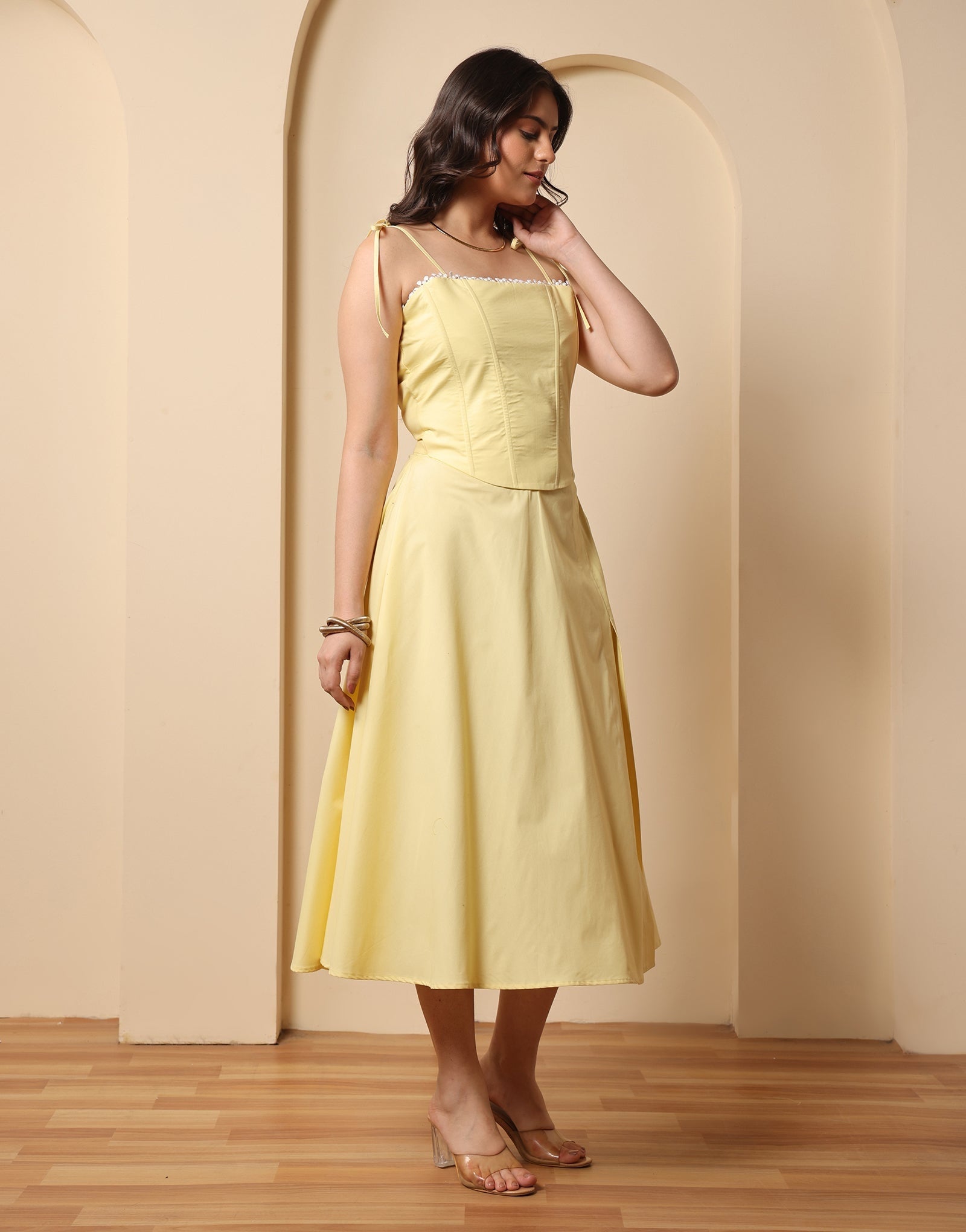 Studio OJS Luna Co-ord-set - Pastel Yellow