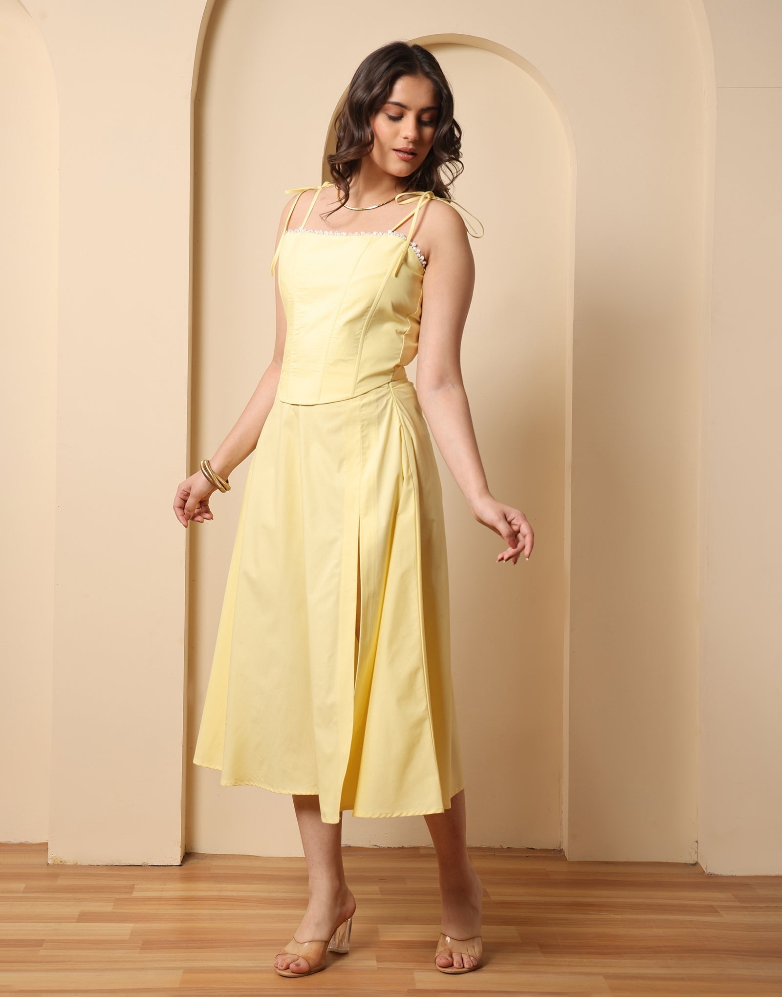 Studio OJS Luna Co-ord-set - Pastel Yellow