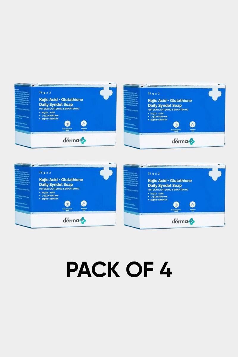 Derma Co Kojic Acid + Glutathione Daily Syndet Soap with L-Glutathione & Alpha Arbutin