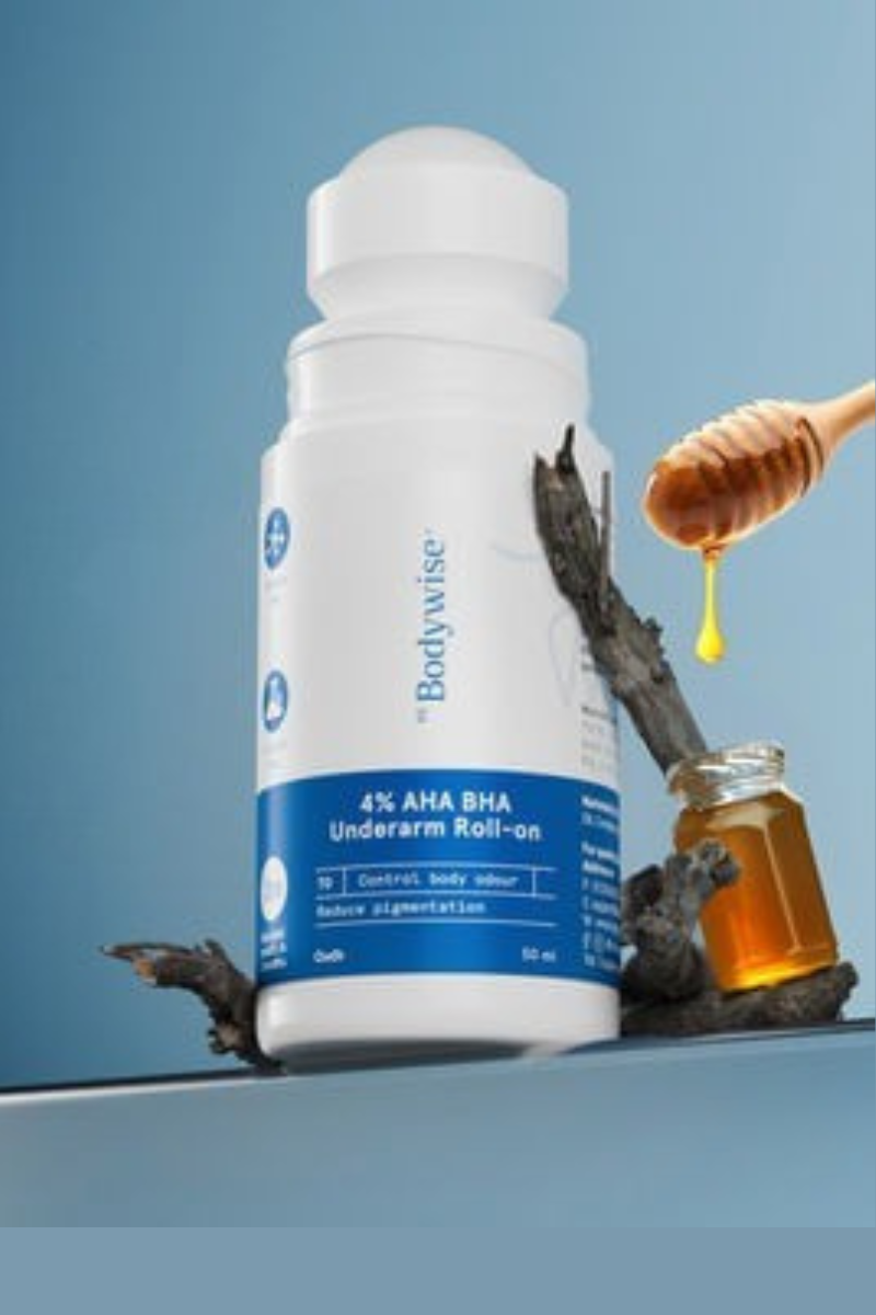 Be Bodywise 4% AHA BHA Underarm Roll On - 50 mL - Oudh