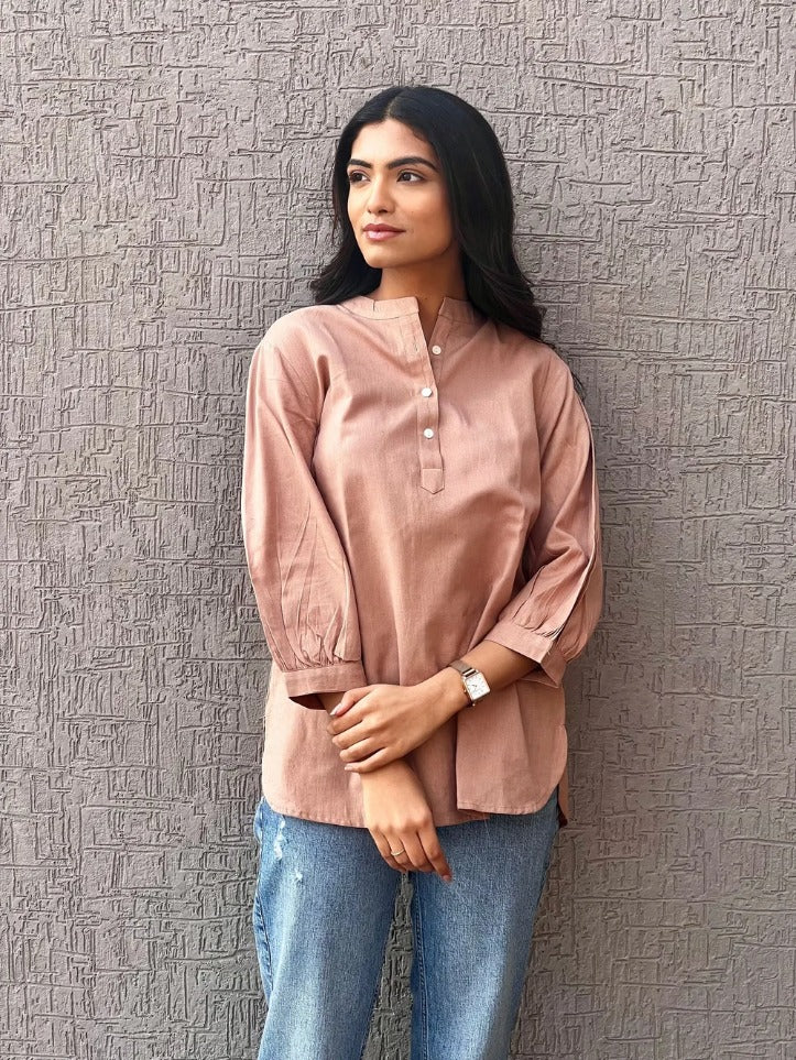 Sugnaa Short Kurta - Brown