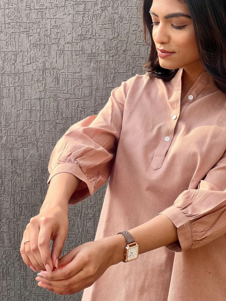 Sugnaa Short Kurta - Brown