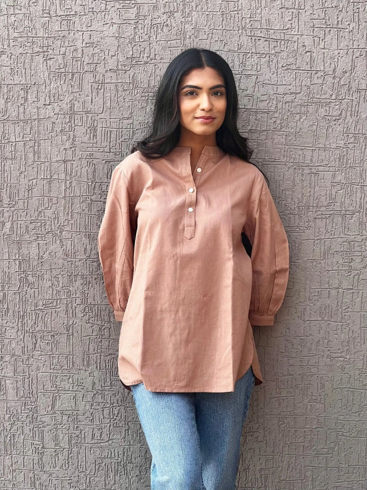 Sugnaa Short Kurta - Brown