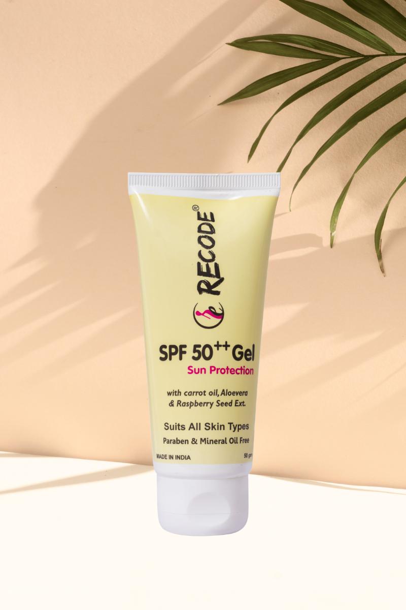 Recode Spf 50++ Sunscreen Protection Gel - 50 Gms