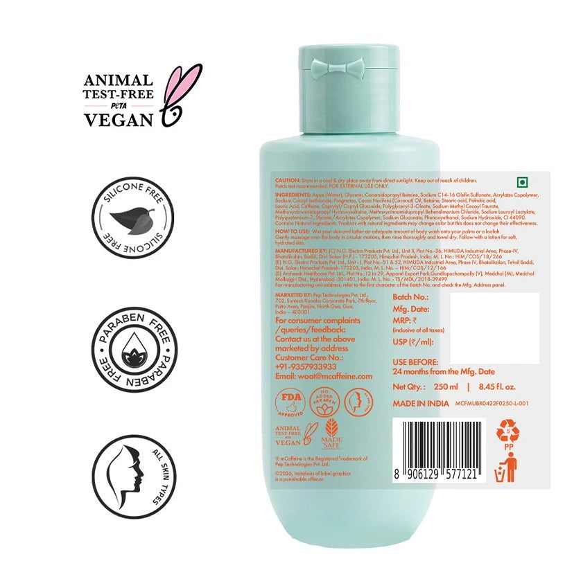 mCaffeine Forest Dew Nourishing Milky Body Wash - 250ml