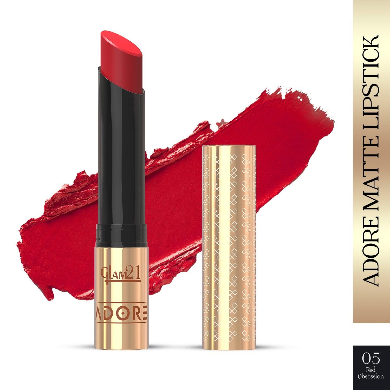 Glam21 Adore Lipstick - Red Obsessionn