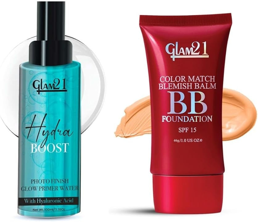 Glam21 Hydra Boost Primer Water + BB Foundation (Medium Tan)