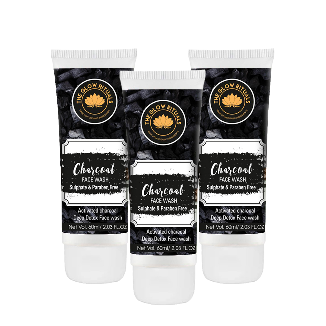 The glow rituals Charcoal Pack Of 3