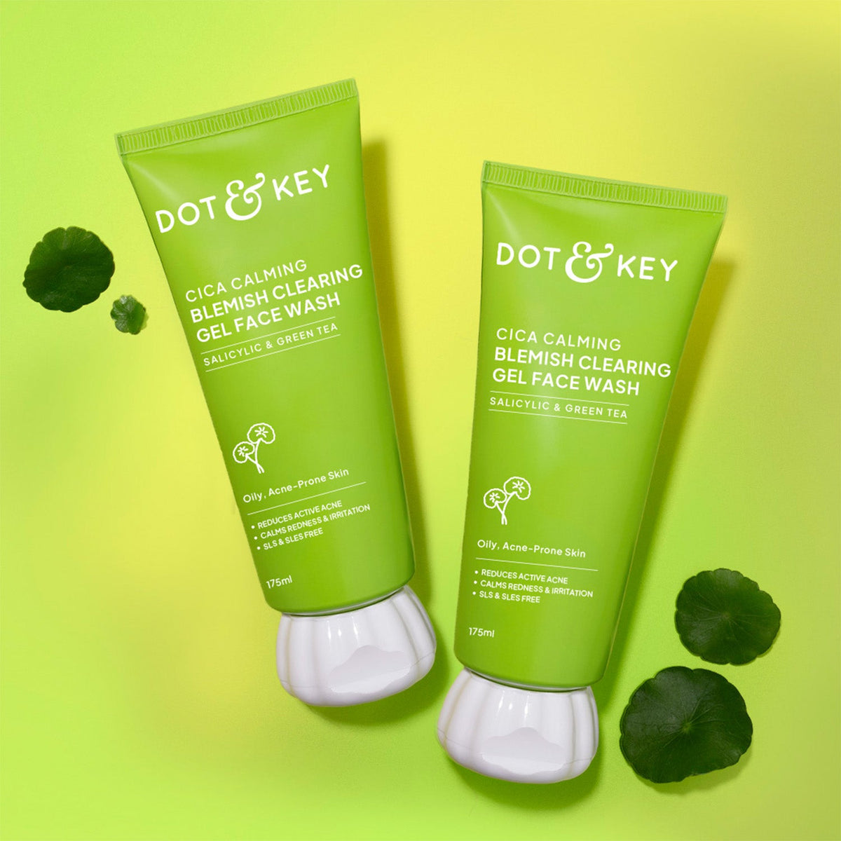 Dot & Key Cica + Salicylic Gel Face Wash - Pack of 2 - 200ml