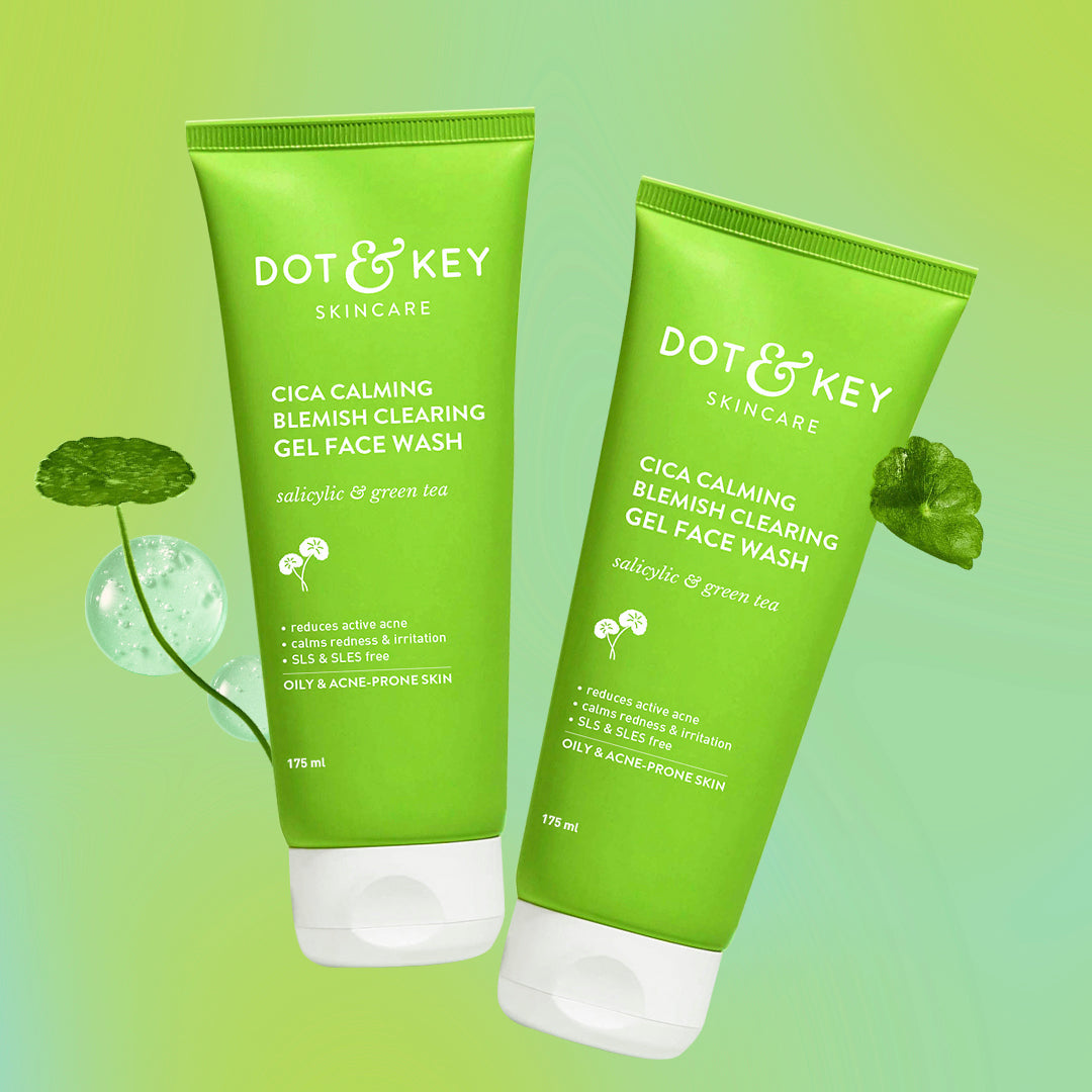 Dot & Key Cica + Salicylic Gel Face Wash - Pack of 2 - 200ml