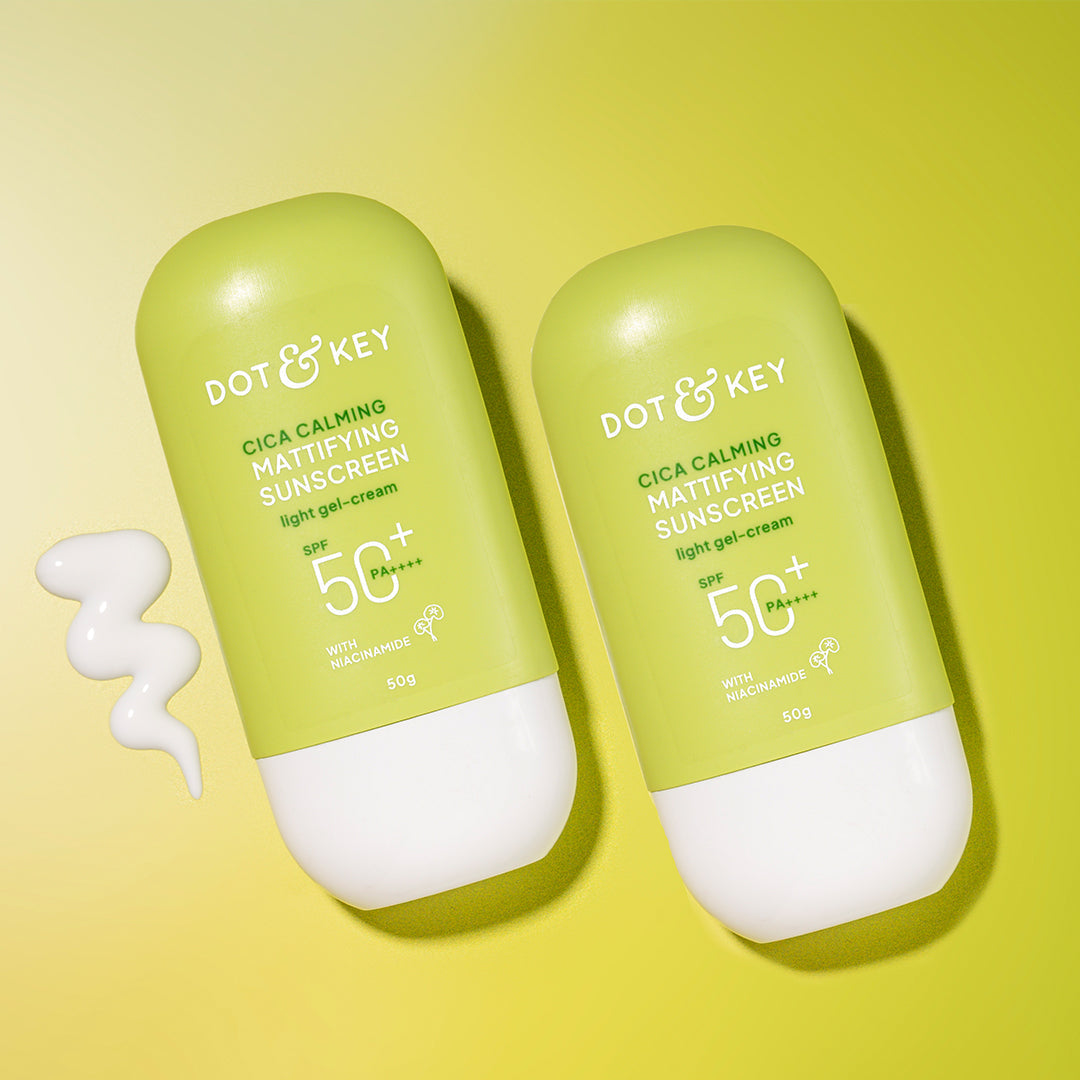 Dot & Key SPF 50+ Cica & Niacinamide Sunscreen 50g - Pack of 2 - 100g