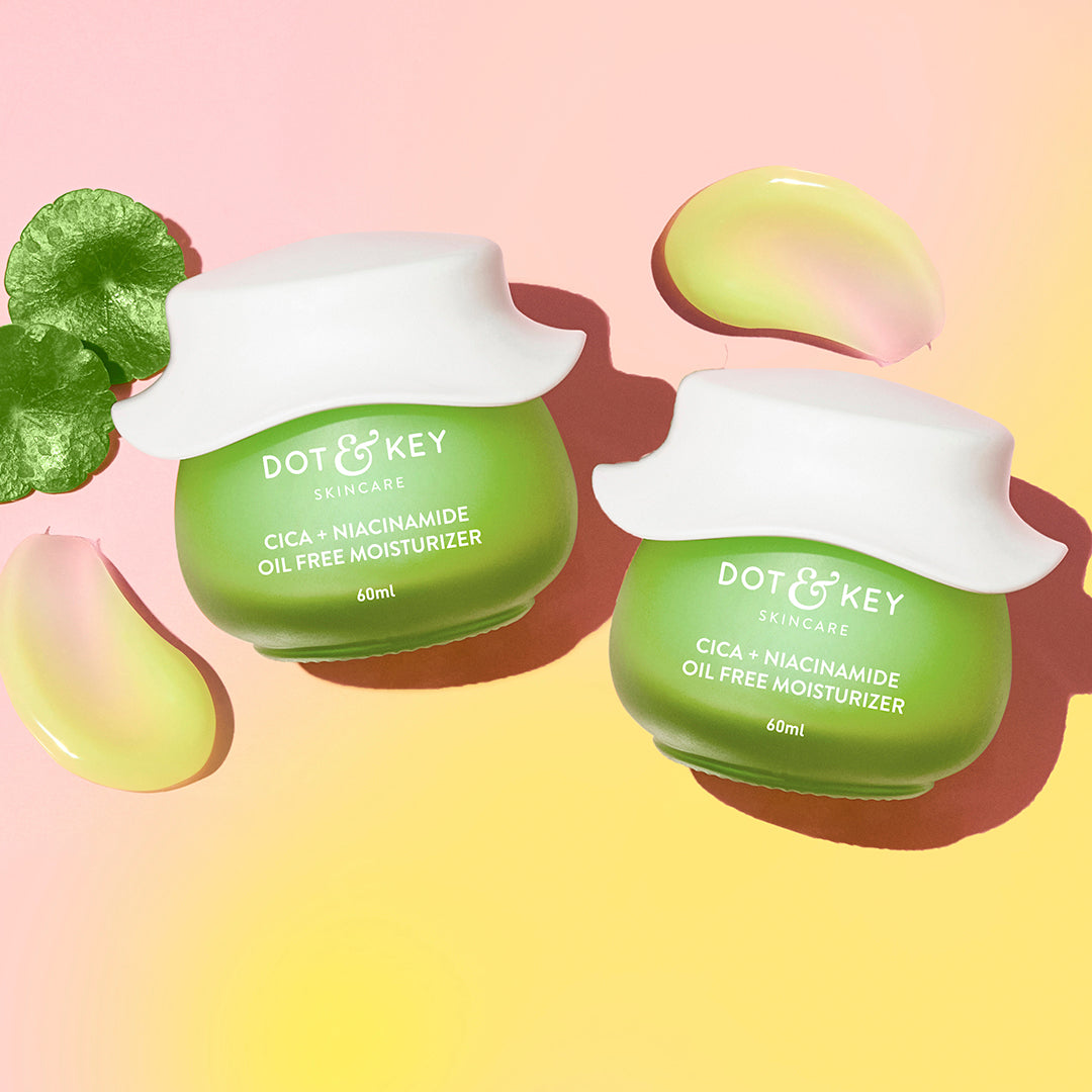 Dot & Key Cica Calming Oil Free Moisturizer, Pack of 2 - 160ml